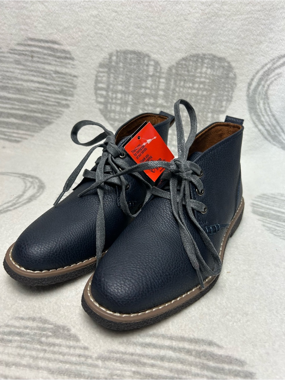 Deer Stags Boys Freeport Jr. Dress Comfort Chukka Boot, Navy, Size: 2 M MSRP $80